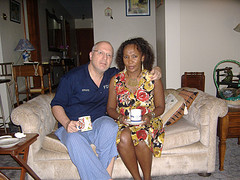 White man, dark woman